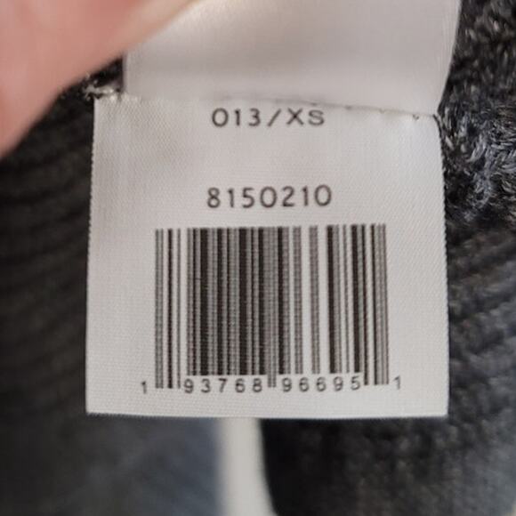 1. State Balloon Sleeve Ribbed V-Neck Pullover Sweater Medium Grey XS NEW - Picture 7 of 9